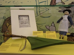 Library treasures - P. L. Travers' umbrella, author of Mary Poppins. The umbrella that enabled her to fly.