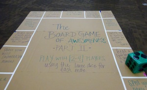Make your own floor board game